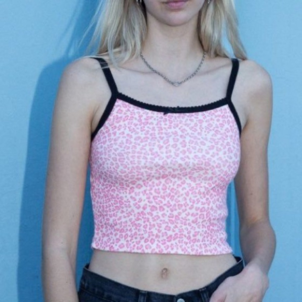 brandy cheetah pink tank top - Picture 4 of 4